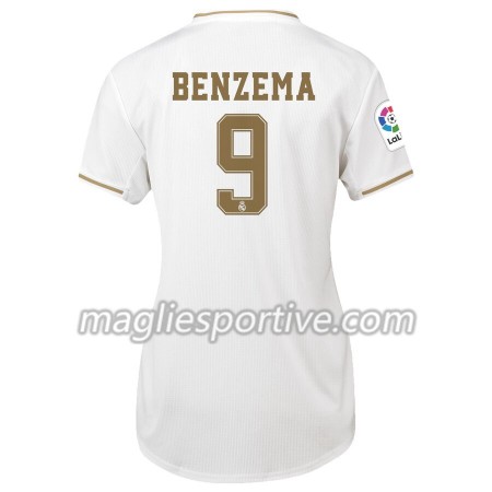 Completo Calcio Real Madrid Karim Benzema 9 Donna Divisa Prima 2019/2020